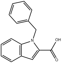 1-benzyl-1H-indole-2-carboxylic acid Struktur