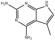 5-甲基-7H-吡咯并[2,3-D]嘧啶-2,4-二胺,170170-13-5,结构式