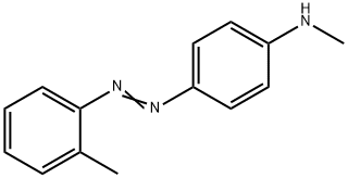 N-メチル-p-(o-トリルアゾ)アニリン 化学構造式