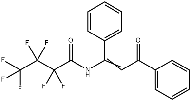 Perfluorobutanamide, N-(2-benzoyl-1-phenylethen-1-yl)-,170238-81-0,结构式