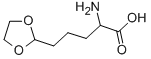 2-氨基-5-[1,3]二氧杂烷-2-戊酸 结构式