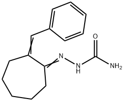 2-Benzylidenecycloheptanone semicarbazone Struktur