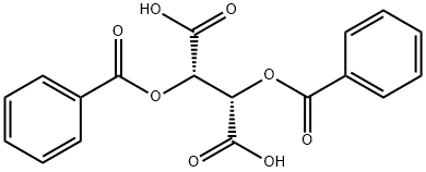 (+)-Dibenzoyl-D-tartaric acid Struktur