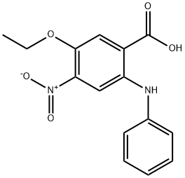 5-Nitro-4-ethoxy-diphenylamine-2-carboxylic acid Structure