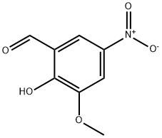 2-羟基-3-甲氧基-5-硝基苯甲醛,17028-61-4,结构式