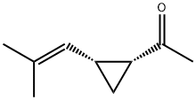 Ethanone, 1-[2-(2-methyl-1-propenyl)cyclopropyl]-, cis- (9CI) 结构式