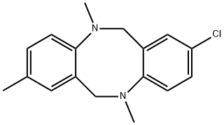 2-CHLORO-5,8,11-TRIMETHYL-5,6,11,12-TETRAHYDRO-DIBENZO[B, F][1,5]DIAZOCINE 化学構造式