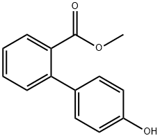 Methyl 2-(4-hydroxyphenyl)benzoate 化学構造式