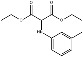 diethyl 2-[(3-methylphenyl)amino]propanedioate Struktur
