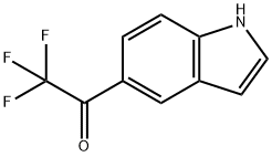 Ethanone, 2,2,2-trifluoro-1-(1H-indol-5-yl)- (9CI) Structure