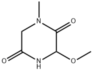 2,5-Piperazinedione,3-methoxy-1-methyl-(9CI) Struktur