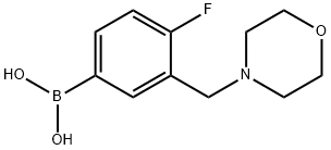 4-氟-3-(吗啉代甲基)苯基硼酸 结构式