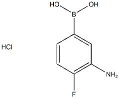 (3-amino-4-fluorophenyl)boronic acid hydrochloride Structure