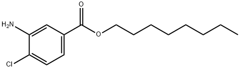 オクチル=3-アミノ-4-クロロベンゾアート 化学構造式