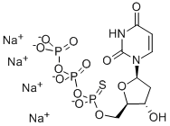 2'-DEOXYURIDINE-5'-O-(1-THIOTRIPHOSPHATE), RP-ISOMER SODIUM SALT Struktur