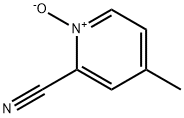 2-Pyridinecarbonitrile,4-methyl-,1-oxide(9CI) Struktur