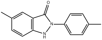 1,2-ジヒドロ-5-メチル-2-(p-トリル)-3H-インダゾール-3-オン 化学構造式