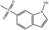 1-羟基-6-甲基磺酰基吲哚,170492-47-4,结构式