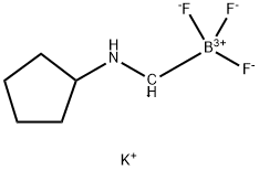 potassium ((cyclopentylamino)methyl)trifluoroborate Struktur