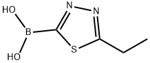 5-ETHYL-1,3,4-THIADIAZOL-2-YLBORONIC ACID 结构式