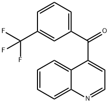 4-(3-Trifluoromethylbenzoyl)quinoline,1706429-71-1,结构式