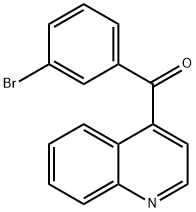 4-(3-Bromobenzoyl)quinoline 化学構造式