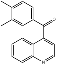 4-(3,4-Dimethylbenzoyl)quinoline 结构式