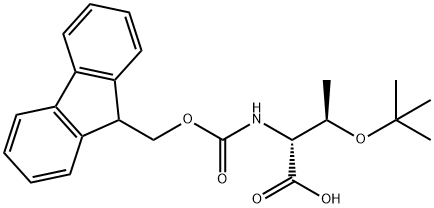 N-Fmoc-O-tert-ブチル-D-アロトレオニン 化学構造式