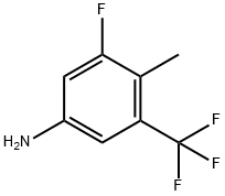 3-Fluoro-4-methyl-5-(trifluoromethyl)aniline,1706430-24-1,结构式