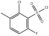 2-Chloro-6-fluoro-3-methylbenzenesulfonylchloride Struktur
