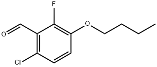 3-Butoxy-6-chloro-2-fluorobenzaldehyde Struktur