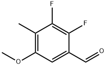 2,3-二氟-5-甲氧基-4-甲基苯甲醛 结构式