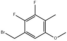 2,3-Difluoro-5-methoxy-4-methylbenzyl bromide 结构式