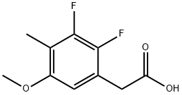 2,3-Difluoro-5-methoxy-4-methylphenylaceticacid 结构式