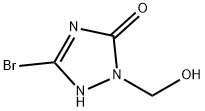 3-bromo-1-(hydroxymethyl)-1H-1,2,4-triazol-5-ol Structure