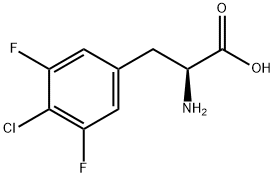 4-Chloro-3,5-difluoro-DL-phenylalanine,1706431-62-0,结构式