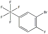 3-Bromo-4-fluorophenylsulphurpentafluoride Struktur