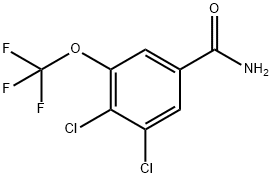 3,4-Dichloro-5-(trifluoromethoxy)benzamide Struktur