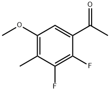 2',3'-Difluoro-5'-methoxy-4'-methylacetophenone,1706436-19-2,结构式