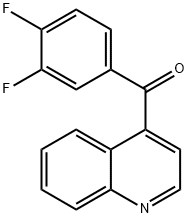 4-(3,4-Difluorobenzoyl)quinoline 结构式