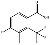 4-Fluoro-3-methyl-2-(trifluoromethyl)benzoic acid Structure