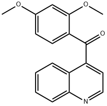 4-(2,4-Dimethoxybenzoyl)quinoline Structure