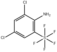 2,4-ジクロロ-6-(ペンタフルオロ硫黄)アニリン 化学構造式