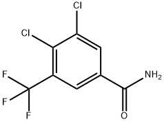 3,4-Dichloro-5-(trifluoromethyl)benzamide Struktur