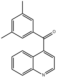 4-(3,5-Dimethylbenzoyl)quinoline Struktur