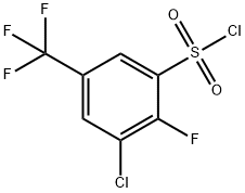 3-Chloro-2-fluoro-5-(trifluoromethyl)benzenesulfonylchloride Structure