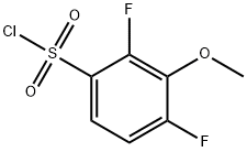 2,4-Difluoro-3-methoxybenzenesulfonylchloride Struktur