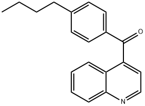 4-(4-Butylbenzoyl)quinoline 化学構造式