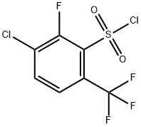 3-Chloro-2-fluoro-6-(trifluoromethyl)benzenesulfonylchloride,1706461-25-7,结构式