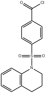 4-((3,4-Dihydroquinolin-1(2H)-yl)sulfonyl)benzoyl chloride 结构式